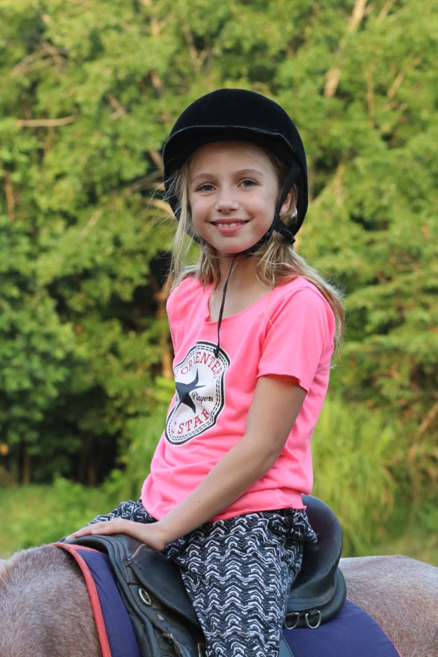 Beauty Ali on horseback