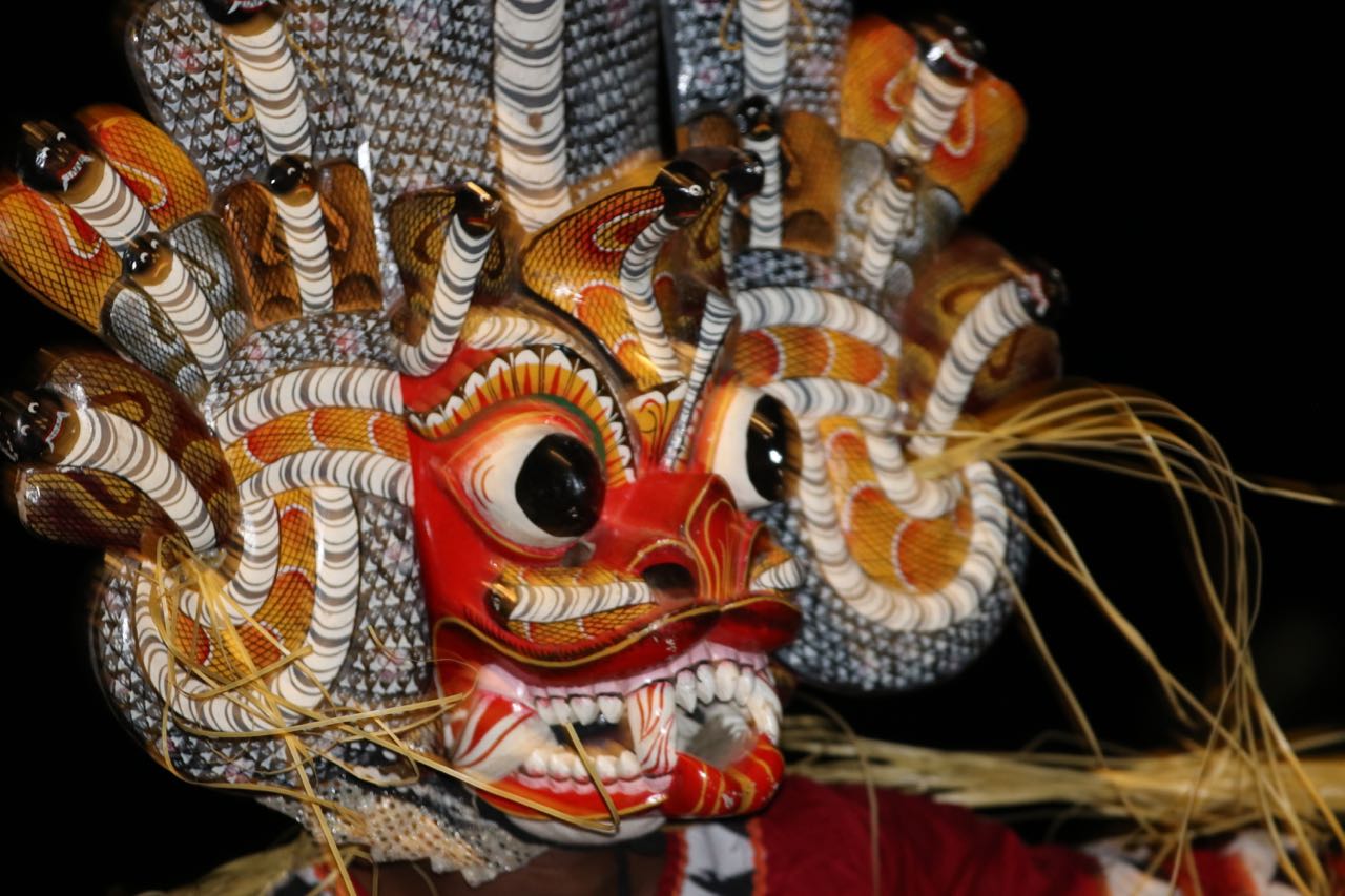 Close up of dancer's mask from the BBW