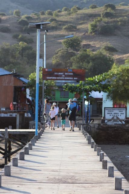 The jetty into Kampung Komodo